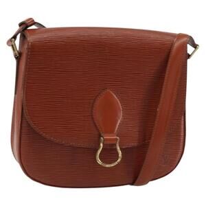 LOUIS VUITTON Epi Saint Cloud GM Shoulder Bag Brown M52193 LV Auth am10118
